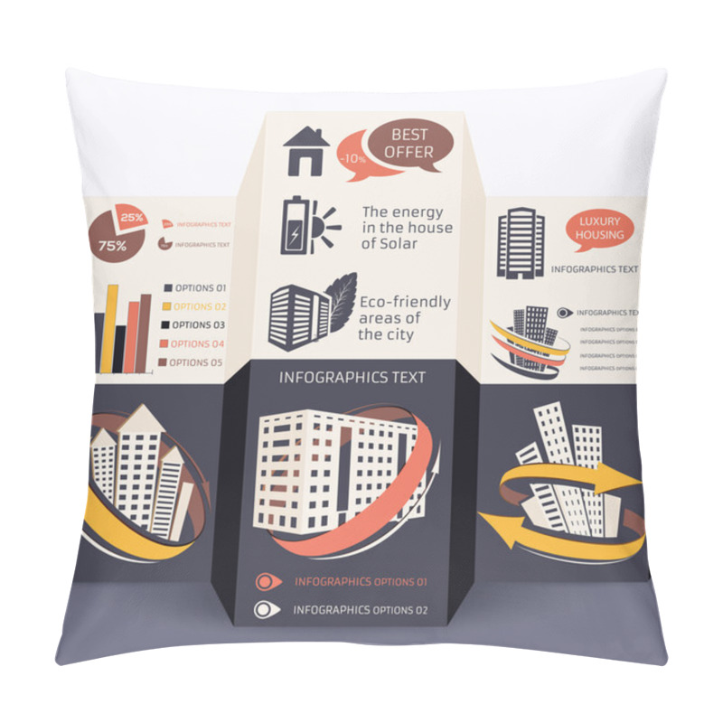 Personality  Elements Of Infographics, Vector Illustration Pillow Covers