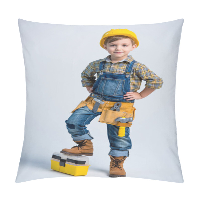 Personality  Little Boy In Tool Belt Pillow Covers