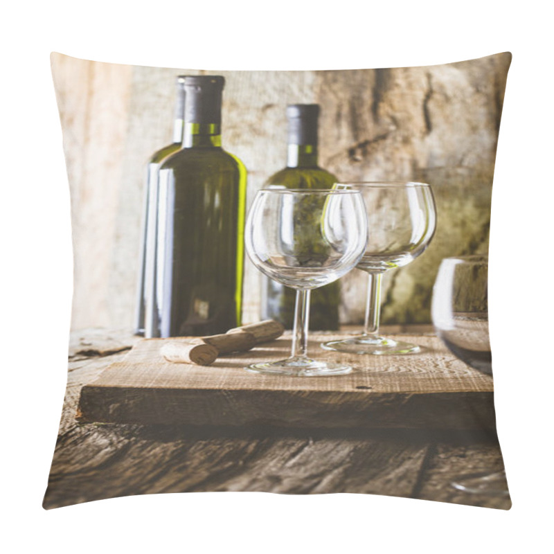 Personality  Wine On Wood Pillow Covers