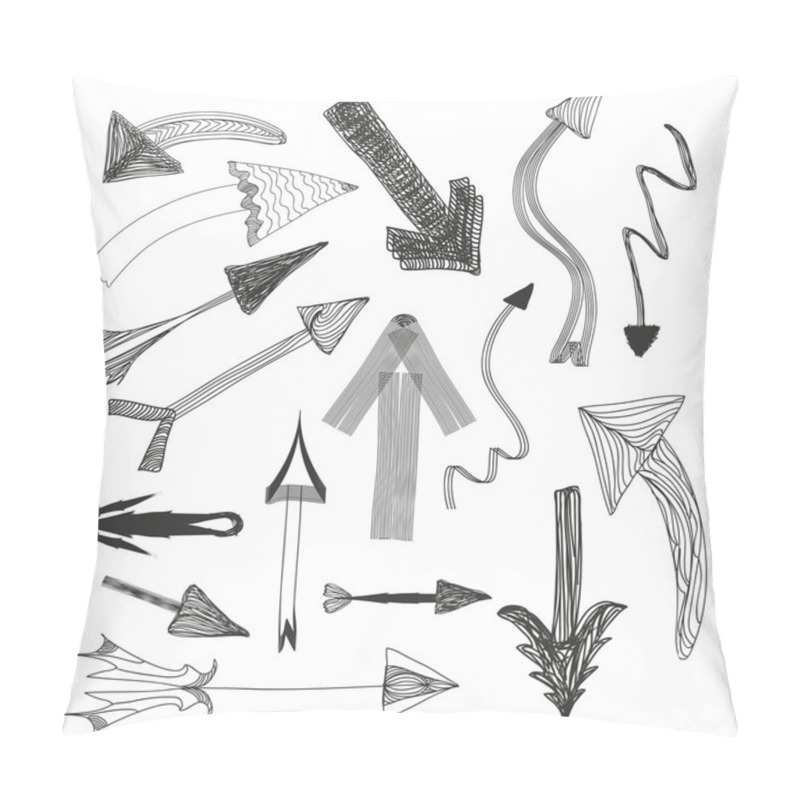 Personality  Hand Drawn Set Of Arrows Pillow Covers