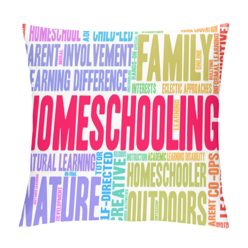 Personality  Homeschooling Word Cloud  Pillow Covers