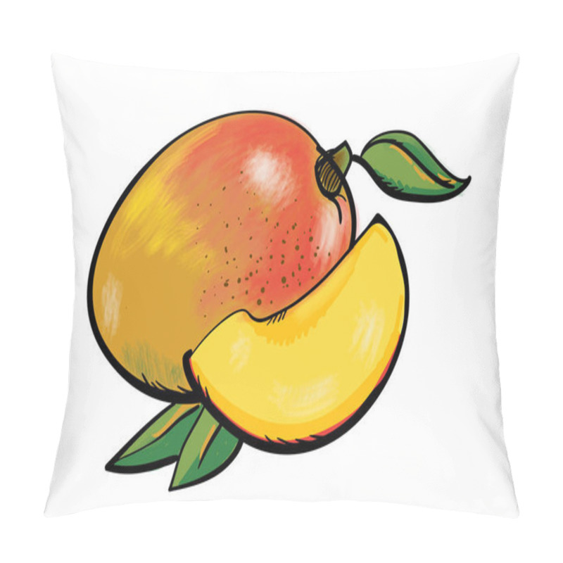 Personality  Handdrawn Fresh Mango Pillow Covers