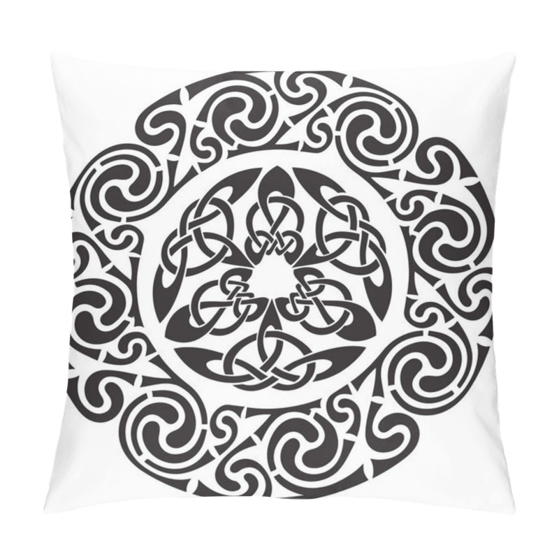 Personality  Round Celtic Design Pillow Covers