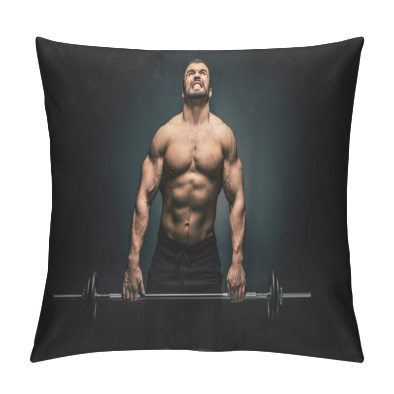 Personality  Athletic Man Weightlifting Pillow Covers