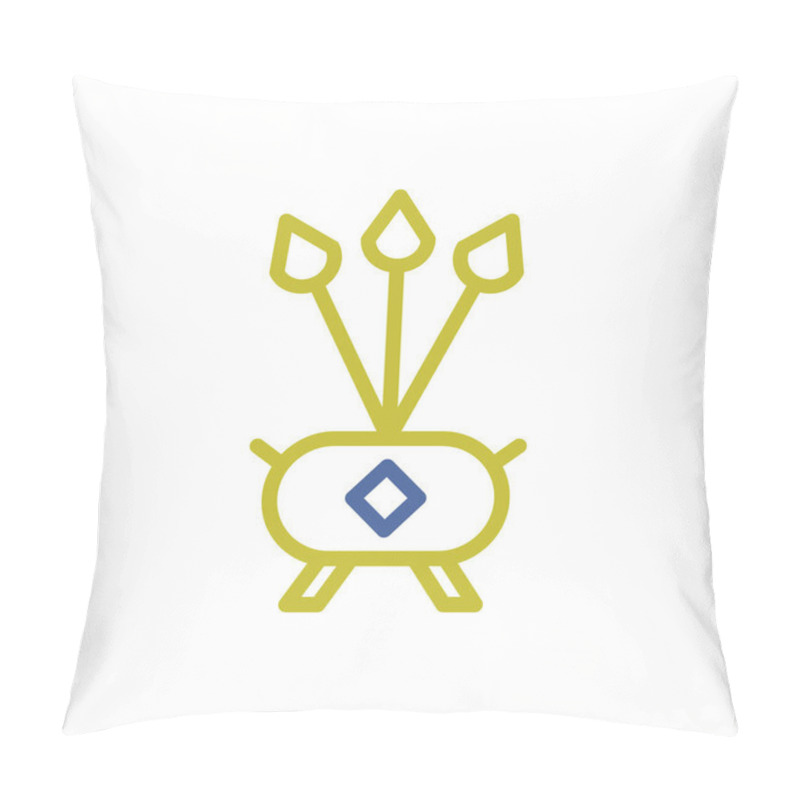 Personality  Ancient Arrow Vase, Decorative Icon, Tribal Art,  Symbol Of Tradition,  Cultural Heritage Pillow Covers