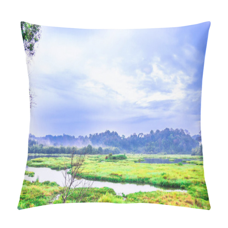 Personality  Crocodile Lake In Cat Tien National Park Pillow Covers