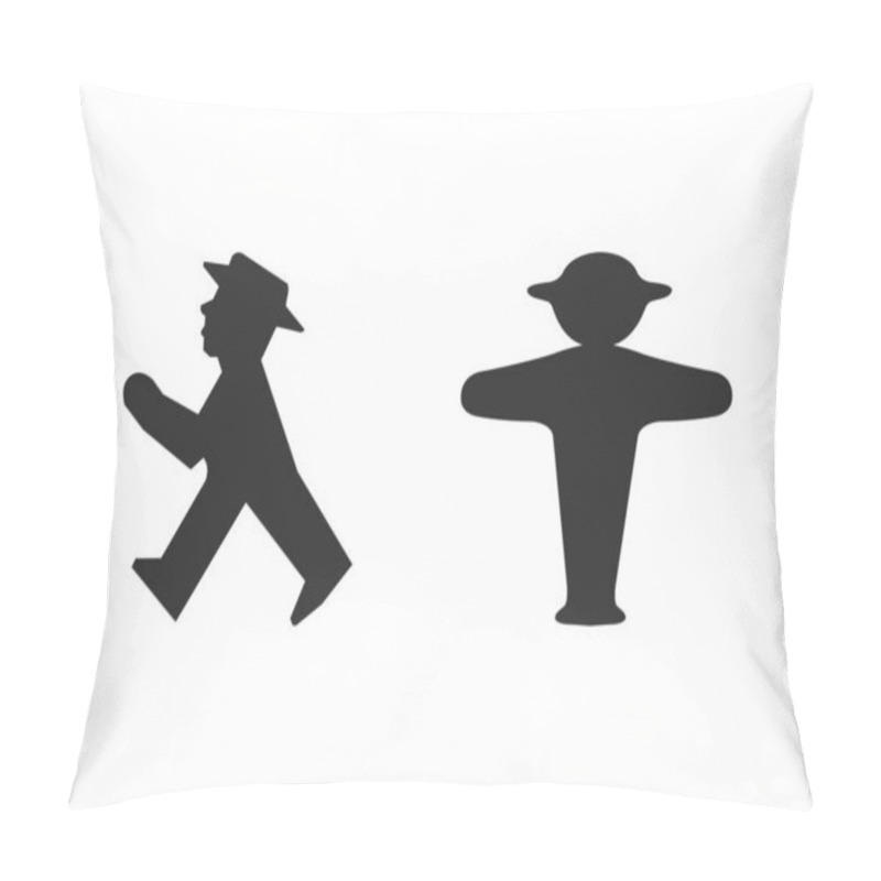 Personality  Traffic Light Signals In Berlin. Pillow Covers