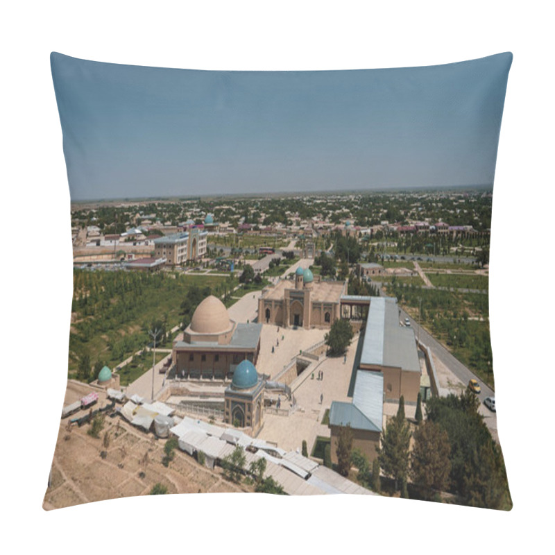 Personality  A Aerial View Of History Building  Pillow Covers