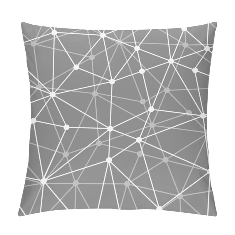 Personality  Abstract Black And White Net Seamless Background Pillow Covers