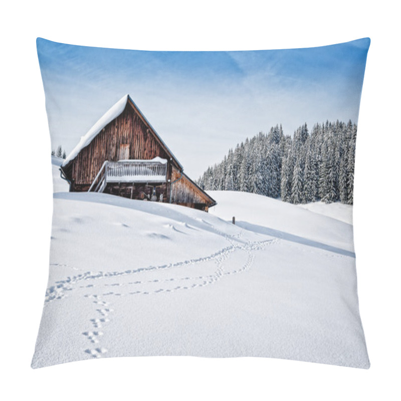 Personality  Hut In The Austrian Alps Pillow Covers