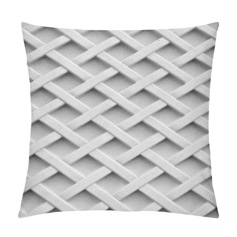 Personality  Simple White Lattice Pattern Background Pillow Covers