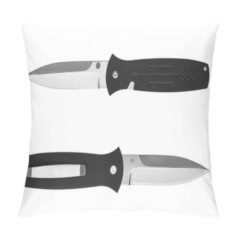 Personality  Penknife Folding Knife Isolated On White. Pillow Covers