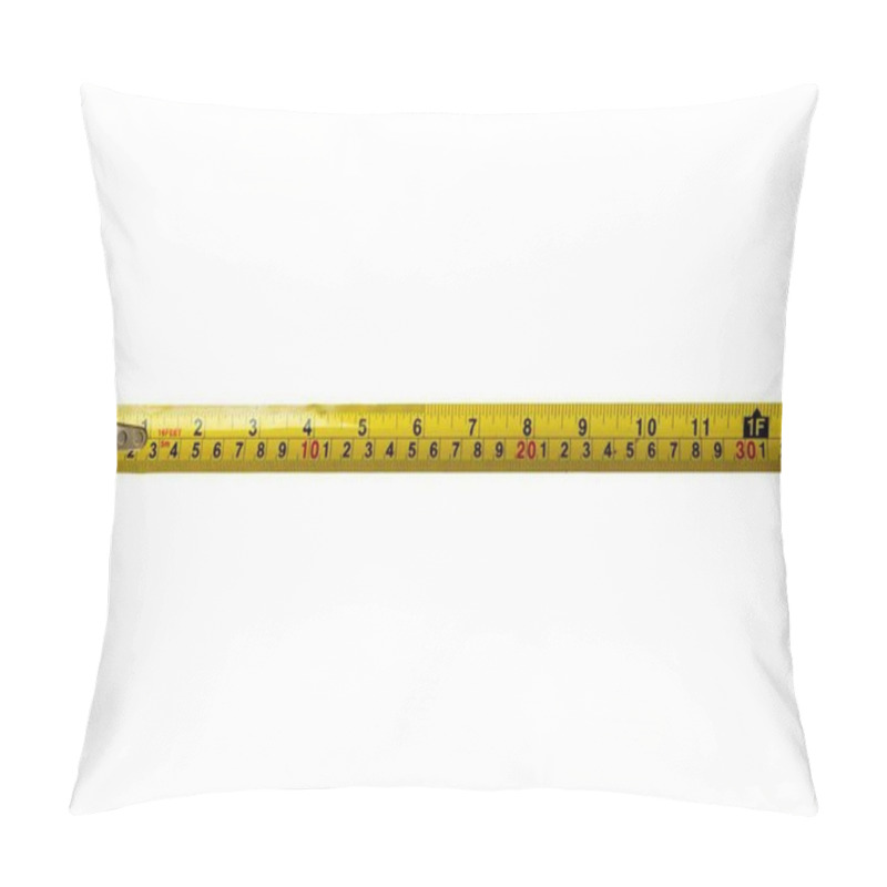 Personality  Measurement Tape Isolated On White Background Pillow Covers