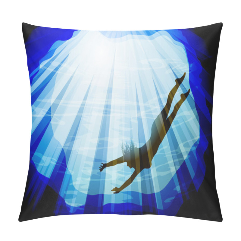 Personality  Silhouette Underwater Pillow Covers