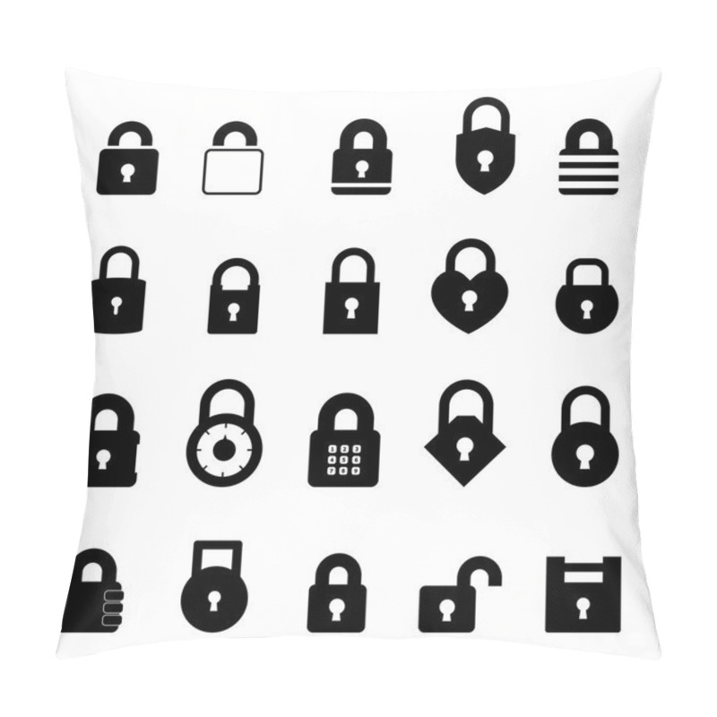 Personality  Padlock Icon Pillow Covers