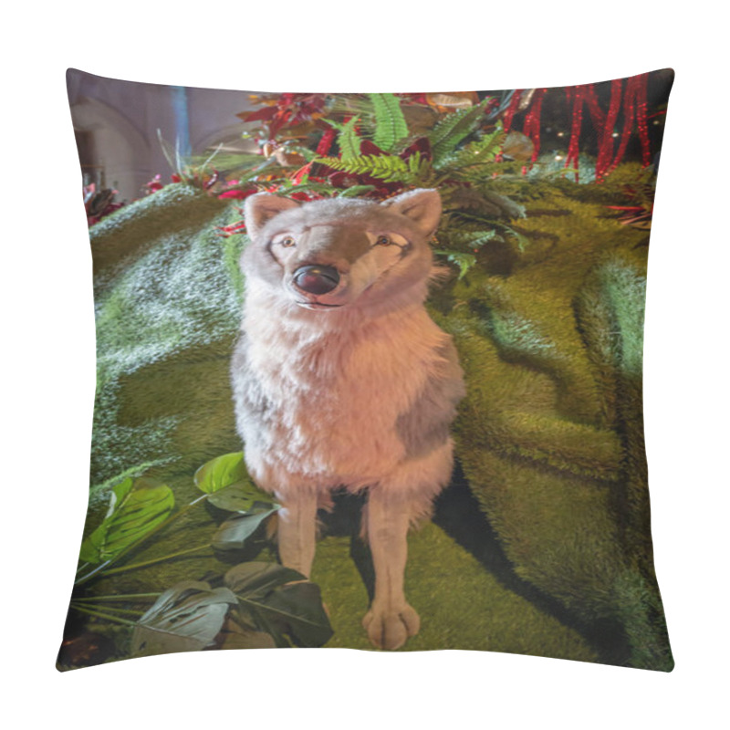 Personality  Maincy, France - 11 29 2024: Le Grand Noel. View Of A Fairy Tale Journey Little Red Riding Hood Pillow Covers