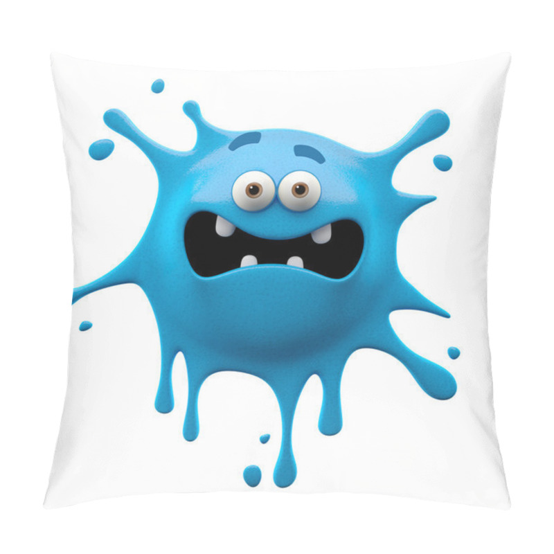 Personality  Two-eyed Blue Scared Monster Pillow Covers