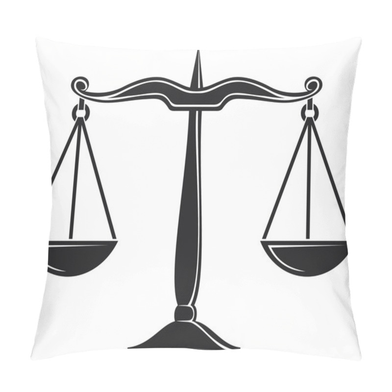 Personality  Scales Of Justice Symbol Pillow Covers