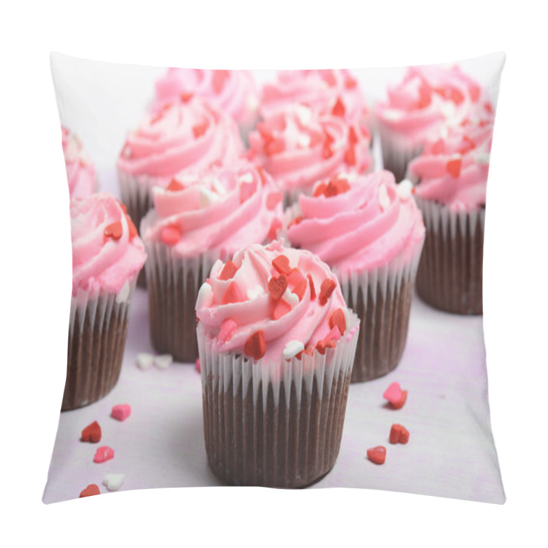 Personality  Pink Cupcakes Pillow Covers