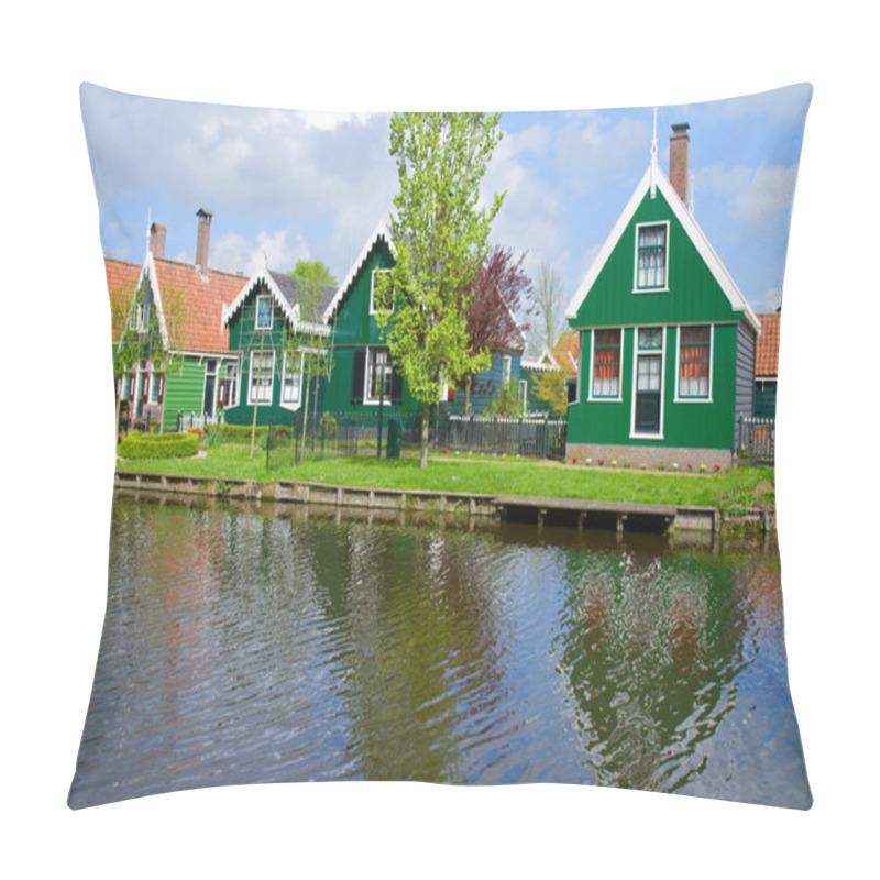 Personality  Old Houses Of Zaanse Schans, Netherlands Pillow Covers