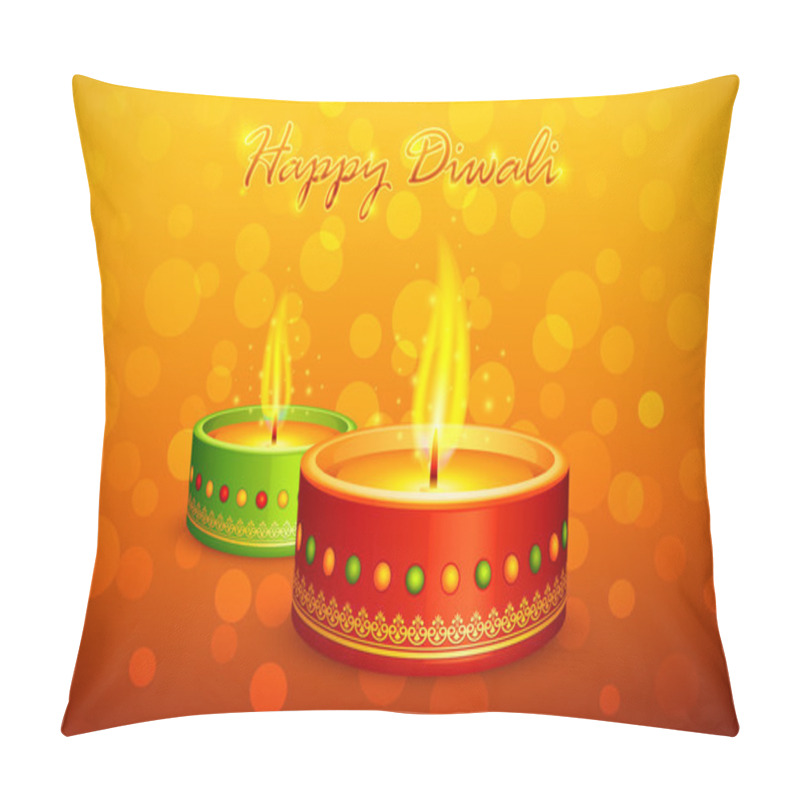 Personality  Holy Diya For Festival Pillow Covers