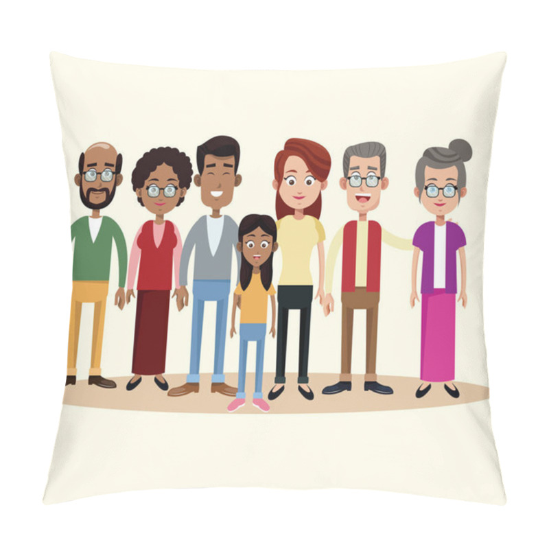 Personality  Group Family Different Multicultural Pillow Covers