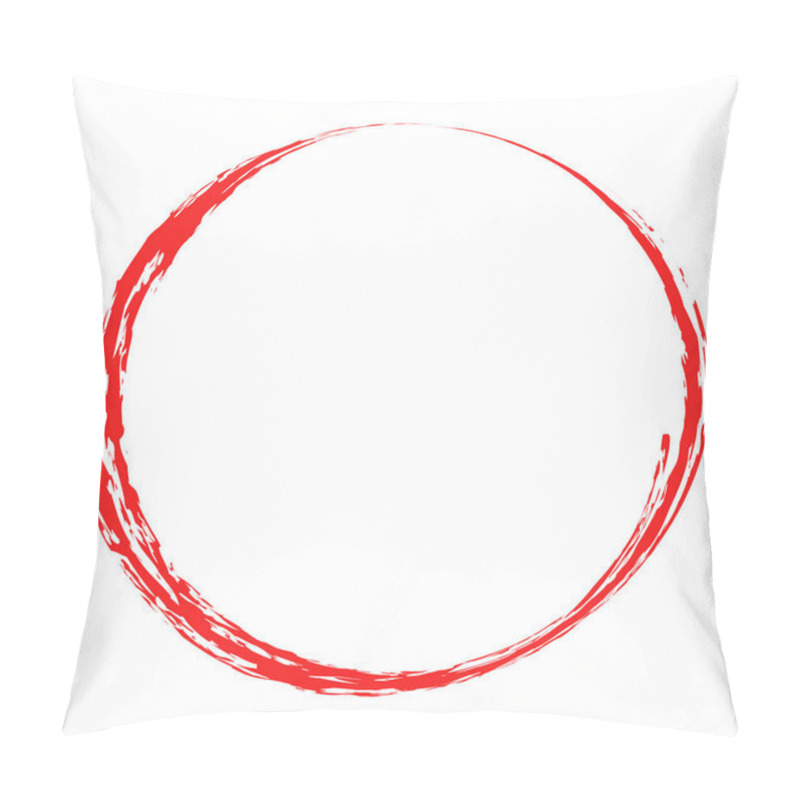 Personality  Grungy Circle Blob, Blotch Vector Illustration Pillow Covers