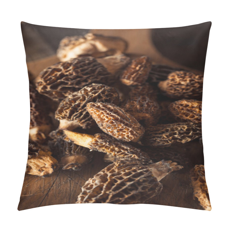 Personality  Raw Organic Morel Mushrooms Pillow Covers