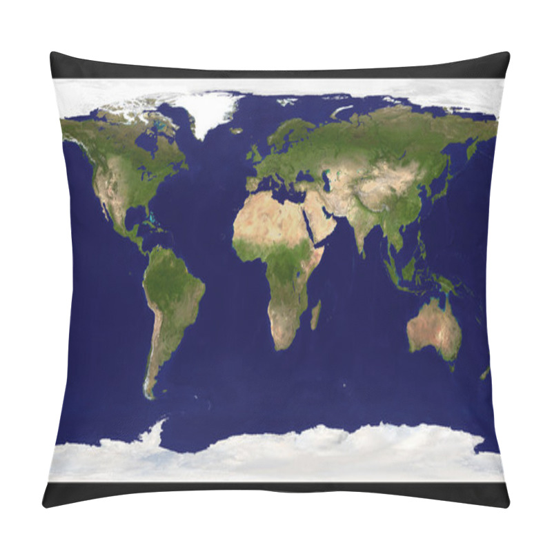 Personality  World Map Illustration Pillow Covers