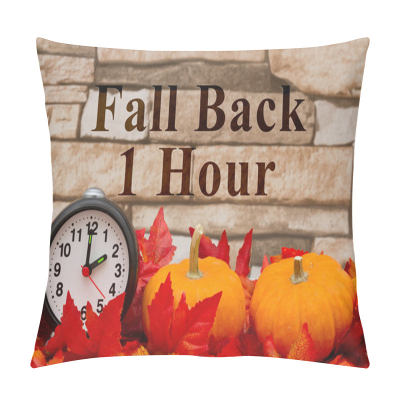 Personality  It Is Time To Fall Back Message Pillow Covers