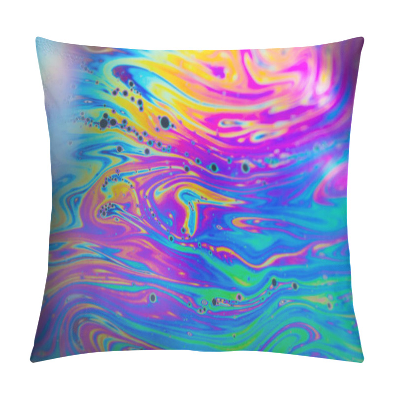 Personality  Beautiful Psychedelic Abstraction Formed By Light On The Surface Of A Soap Bubble Pillow Covers