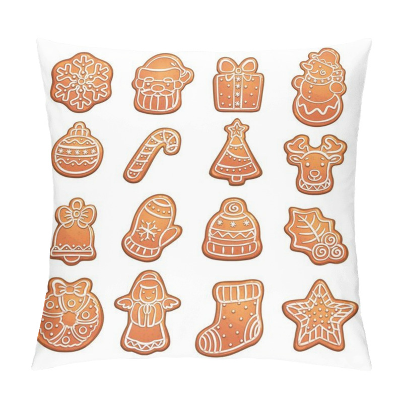 Personality  Gingerbread Cookies, Christmas Treat, Pastry Pillow Covers