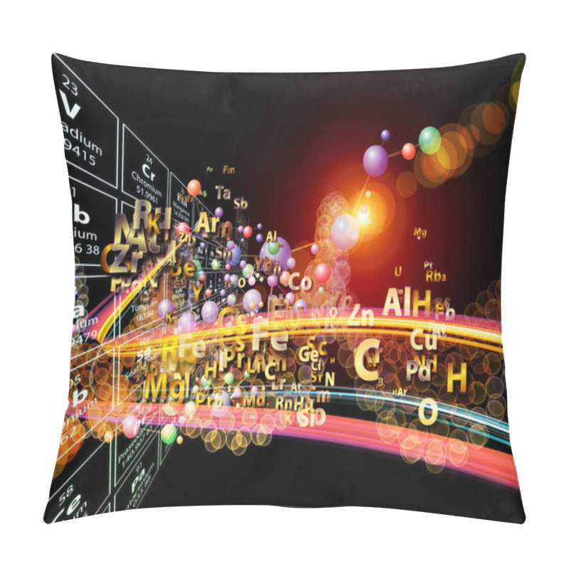 Personality  Magic Of Chemical Elements Pillow Covers