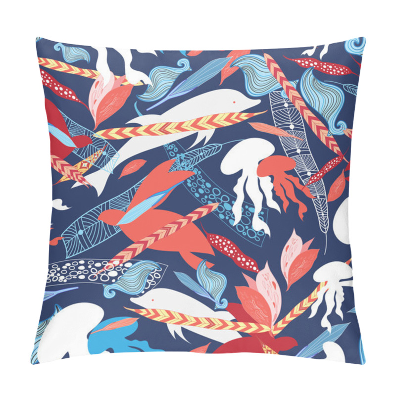 Personality  Pattern Sea Creatures Pillow Covers