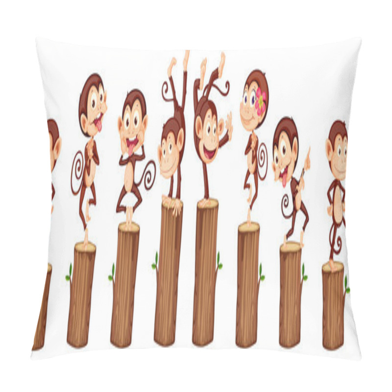 Personality  Monkeys Pillow Covers