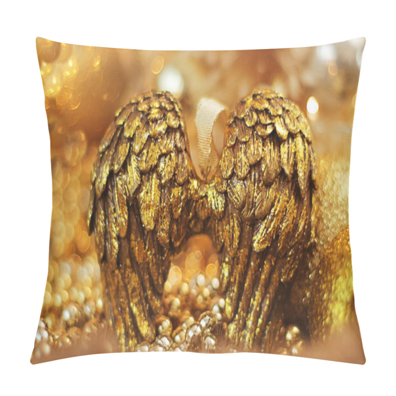 Personality  Golden Angel Wings Pillow Covers