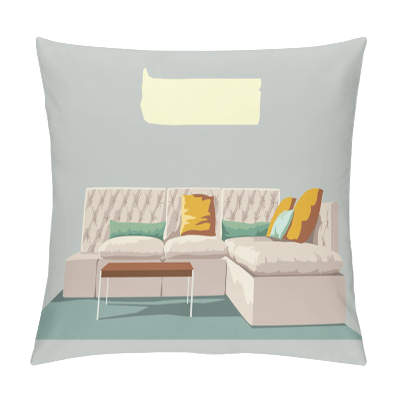 Personality  Home Concept With Various Accessories And Furniture Pillow Covers