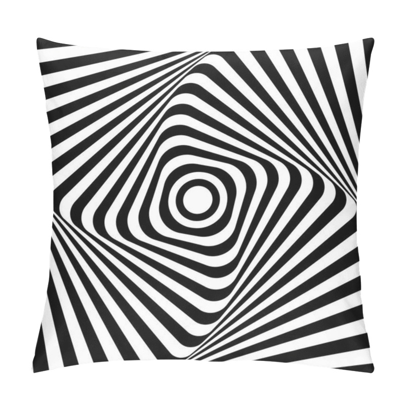 Personality  Abstract Op Art Design. Pillow Covers