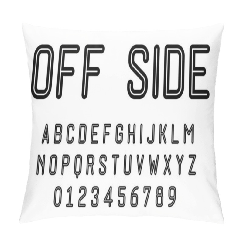 Personality  Set Of Alphabets Font Letters And Numbers Modern Vector Illustration Pillow Covers