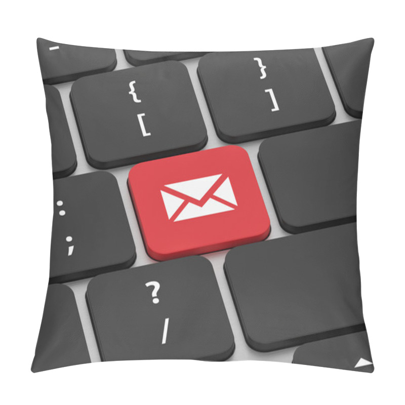 Personality  Red Mail Button Pillow Covers