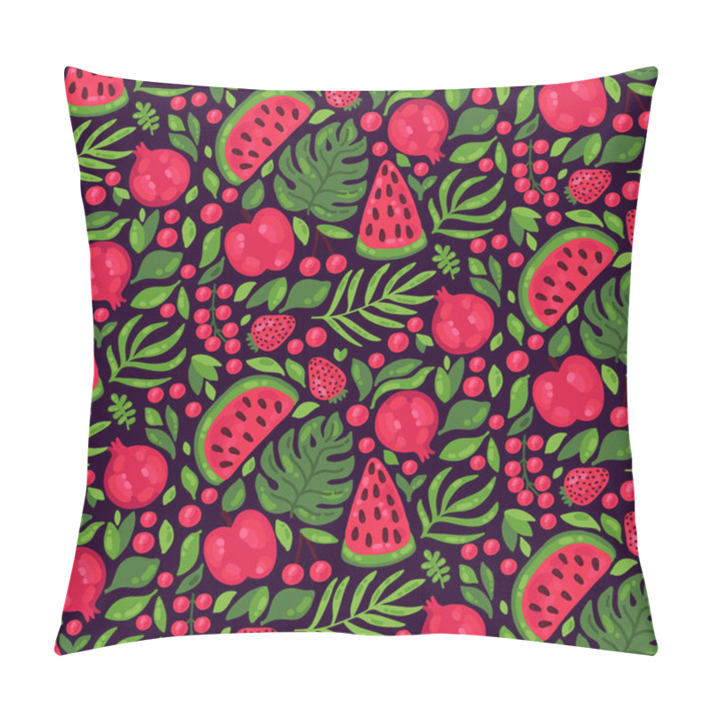 Personality  Exotic Fresh Red Fruits Pattern Pillow Covers