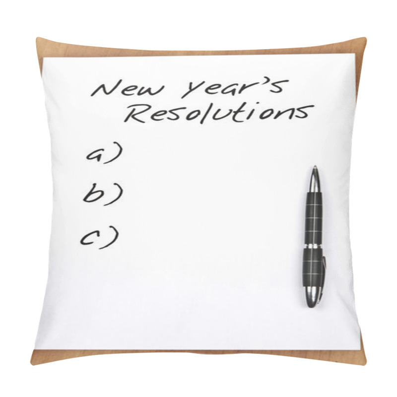 Personality  Empty New Year Resolutions Pillow Covers