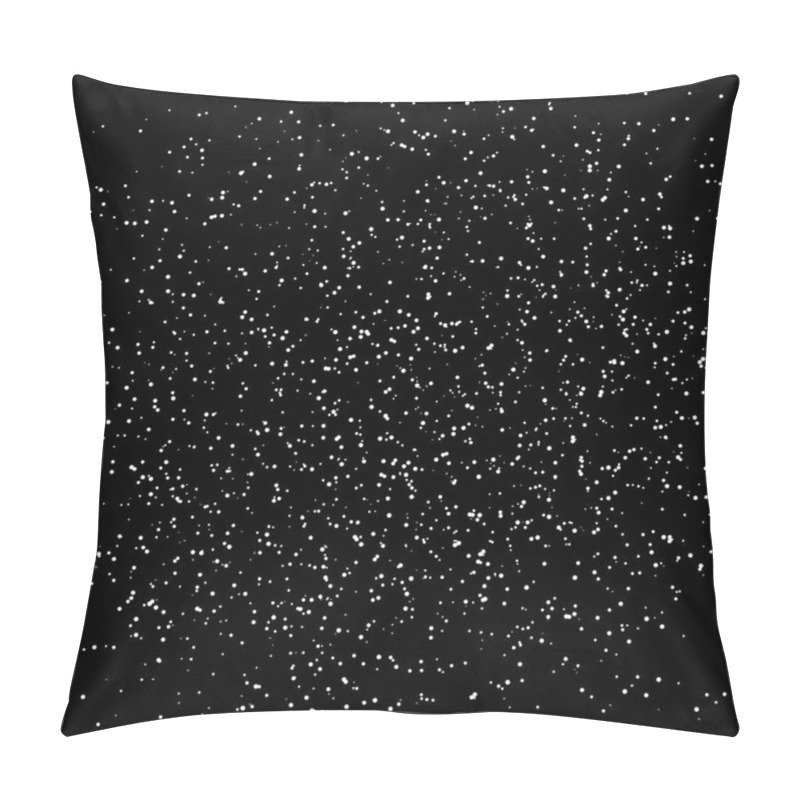 Personality  Stars Dot And Spots Scatter Glitter On Galaxy Black Abstract Background Vector Illustration Pillow Covers