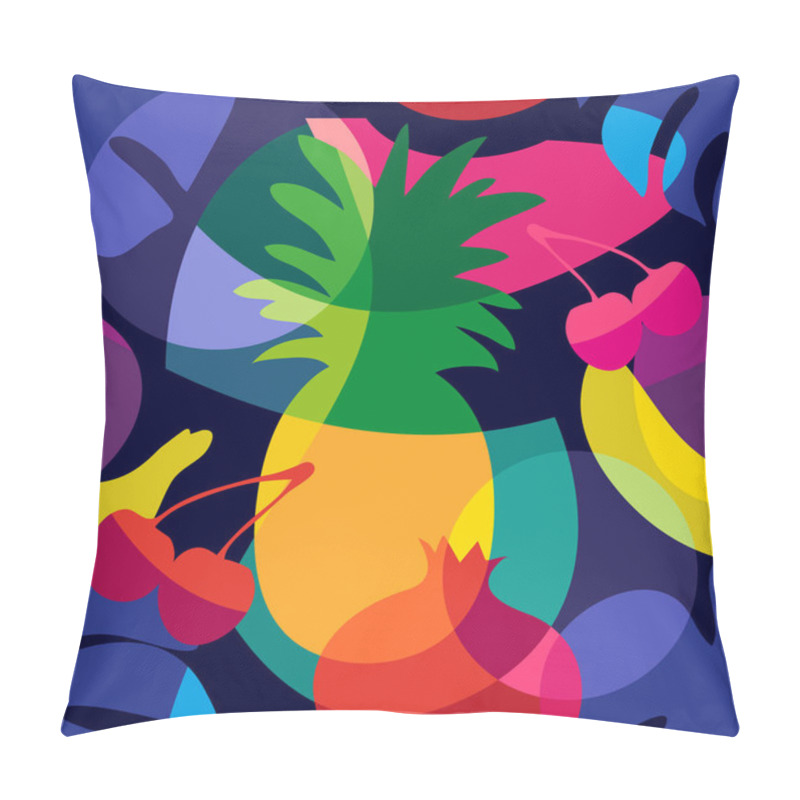 Personality  Abstract Geometic Tropical Painting.  Pillow Covers