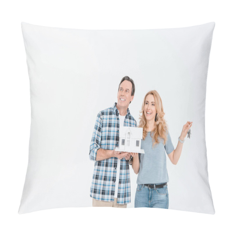 Personality  Couple Holding House Model Pillow Covers