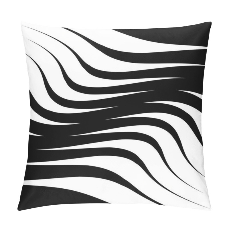 Personality  Abstract Vector Background Of Waves Pillow Covers