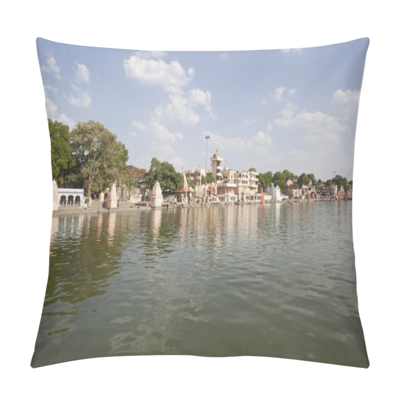 Personality  Temples At Shipra Ghat Pillow Covers