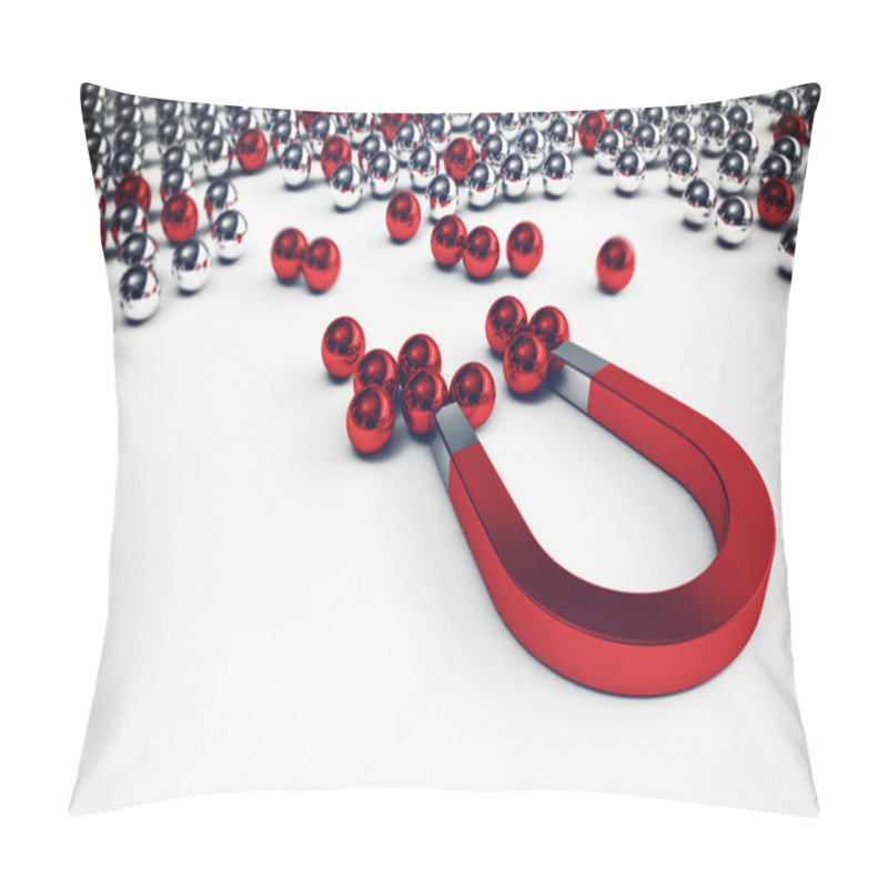 Personality  Magnet That Attracts Only The Red Balls Pillow Covers