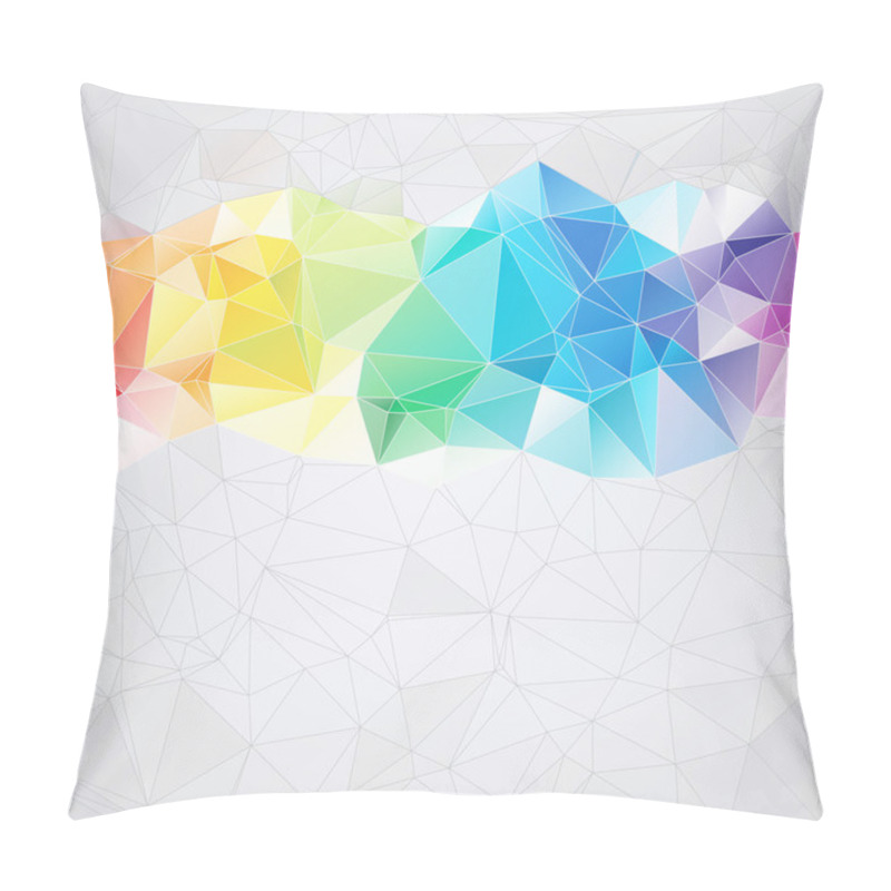 Personality  Triangular Style Abstract Background Of Triangles Pillow Covers