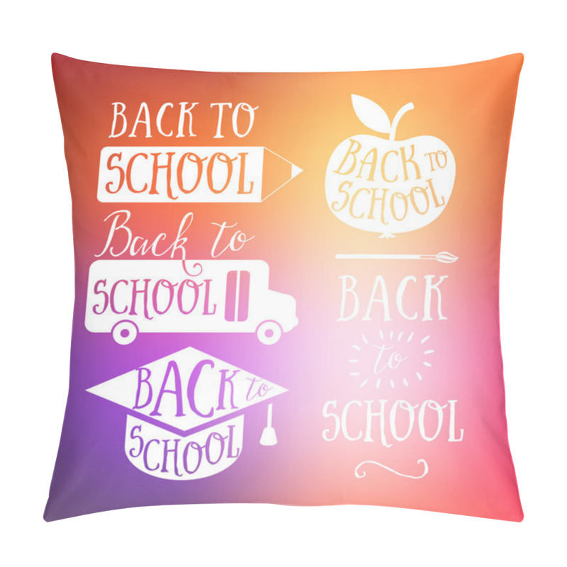 Personality  Back To School Lettering Signs Pillow Covers